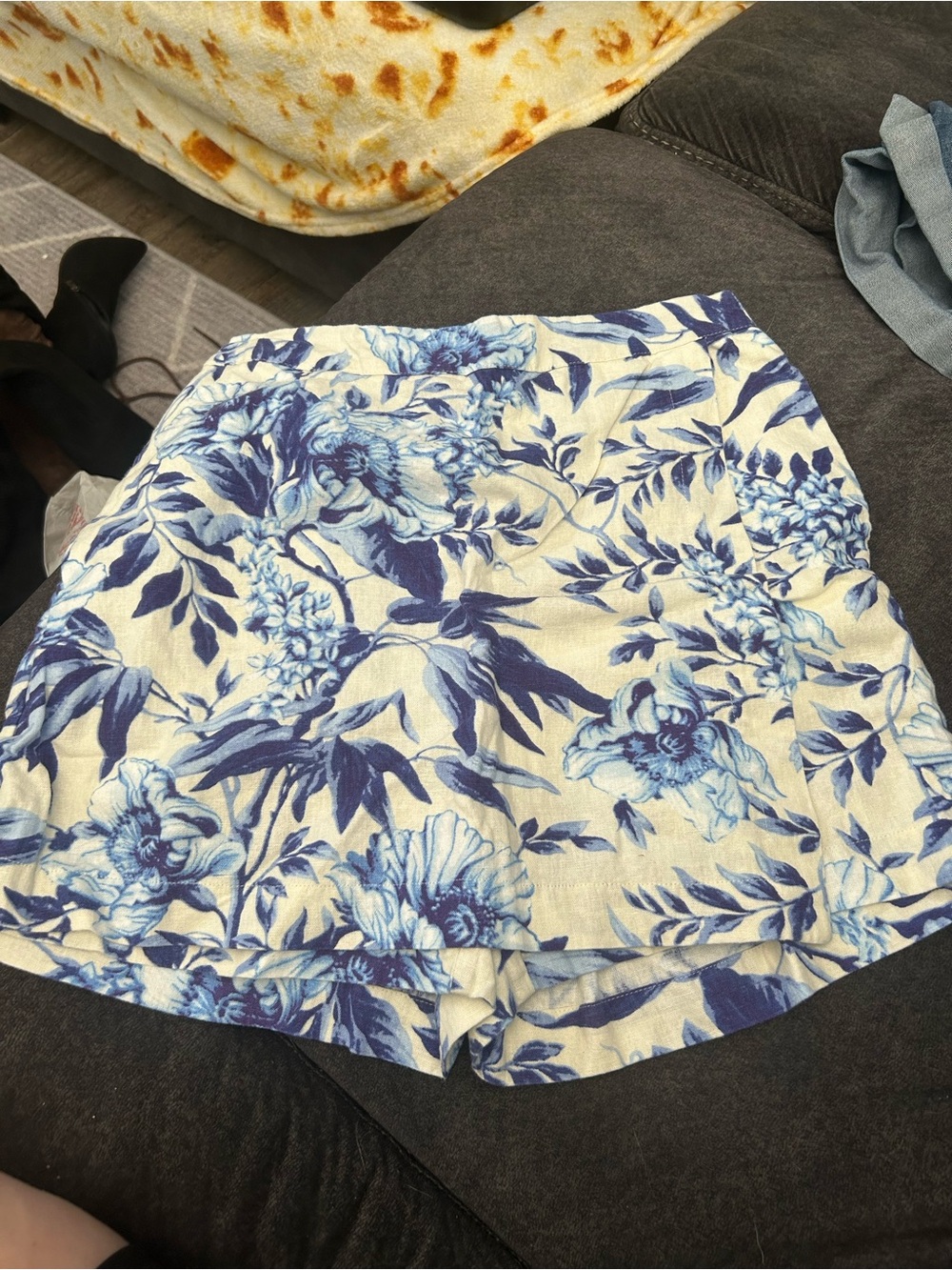 Blue Floral Women’s Skort